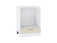 Шкаф нижний под духовку Ницца Белый, Дуб крем, 600 В*Ш*Г 816*600*474, фасад МДФ  Дуб крем, корпус  Белый ms2510VVT_44832