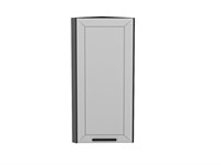 Шкаф верхний торцевой Глетчер Graphite, Гейнсборо Силк, 920 В*Ш*Г 920*300*304, фасад МДФ  Гейнсборо Силк, корпус  Graphite ms2510VVT_47728
