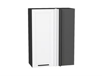 Шкаф верхний прямой угловой Глетчер Graphite, Айленд Силк, 920 В*Ш*Г 920*700*345, фасад МДФ  Айленд Силк, корпус  Graphite ms2510VVT_60353
