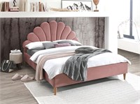 Кровать Signal SANTANA VELVET (античный розовый/дуб) 160/200 ms2601SIGHAL_SANTANAV160RDN