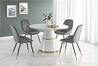 Стол обеденный Halmar VEGAS (белый/золотой) ms2601SIGHAL_V-CH-VEGAS-ST