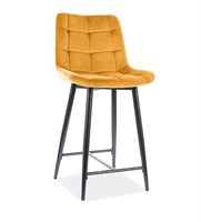 Полубарный стул Signal CHIC H-2 VELVET (карри/черный мат) ms2601SIGHAL_CHICH2VCCU