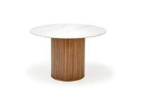 Стол обеденный Halmar BRUNO (белый мрамор/ореховый) ms2601SIGHAL_V-CH-BRUNO-ST