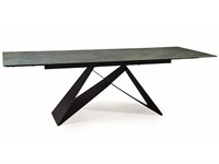 Стол обеденный Signal WESTIN Ceramic 160 раскладной (бирюзовый Ossido Verde/черный мат) ms2601SIGHAL_WESTINTUC160