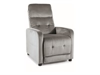 Кресло SIGNAL OTUS Velvet Bluvel 14 раскладное (серый) ms2601SIGHAL_OTUSVSZ
