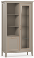 Шкаф-витрина Классик/Classic REG1W1D  Глиняный серый, Глиняный серый msk26brw_2048890095