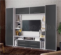 Гостиная Гармония  Графит софт/Белый pn26mf_805133627