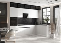 Кухня Техно-6 угловая 3.0х1.8м  Браш Вайт Корпус Белый pn26mf_935268659