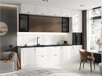 Кухня Престиж 3.0м  Браш Вайт/Прайм Орех с антресолью pn26mf_1260176125