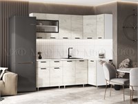 Кухня Рио NEW угловая 2.2х1.0м  дуб крафт белый Столешница Антарес pn26mf_2141038071