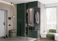 Прихожая Норд Вариант №4  Изумруд/Графит с антресолью pn26mf_1062853127