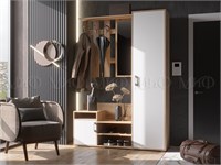 Прихожая Визит  Белый глянец/Дуб крафт pn26mf_1887087394