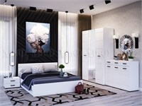 Спальня Нэнси New  Белый глянец/Белый Кровать 160*200 см pn26mf_1028355401