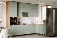 Кухня угловая Оливия New 3.0х1.8 м Компоновка №2 олива софт / дуб крафт фасад МДФ 16 мм pnnon26mf_08-226737 (394236)
