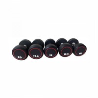 Круглые обрезиненные гантели. Ряд от 27,5 до 40 кг ms26gym_809