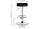 Барный стул Marun dark gray / black - комплект из 2 шт 15674-mwdvl