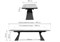Керамический стол Денхольм 240(290)х100х75 rystal onyx bianco / черный 588037-mwdvl