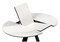 Керамический стол Нельсон 100(140)х100х76 alpine white / черный 588016-mwdvl