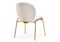 Стул на металлокаркасе Kalipso 1 white / gold - комплект из 4 шт 15782-mwdvl
