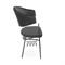 Стул на металлокаркасе Kortni dark grey / black - комплект из 2 шт 15703-mwdvl