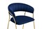 Стул на металлокаркасе Kamelia 1 dark blue / gold - комплект из 4 шт 15715-mwdvl