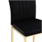 Стул на металлокаркасе Rek black / gold - комплект из 4 шт 15637-mwdvl