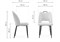 Стул на металлокаркасе Barton beige / black - комплект из 4 шт 15654-mwdvl