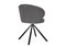 Стул на металлокаркасе Solomon крутящийся gray / black - комплект из 2 шт 15601-mwdvl