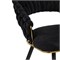 Стул на металлокаркасе Rakel black / gold - комплект из 2 шт 15555-mwdvl