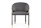 Стул на металлокаркасе Molton gray / black/ gold - комплект из 2 шт 15559-mwdvl