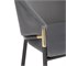 Стул на металлокаркасе Molton gray / black/ gold - комплект из 2 шт 15559-mwdvl