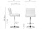 Барный стул Paskal white / chrome - комплект из 2 шт 15436-mwdvl