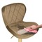 Барный стул Porch dark beige / golden - комплект из 2 шт 15505-mwdvl