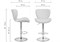 Барный стул Porch gray / chrome - комплект из 2 шт 15509-mwdvl