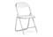 Стул на металлокаркасе Fold 1 складной white / chrome - комплект из 6 шт 15480-mwdvl