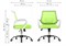 Компьютерное кресло Ergoplus green / white 15374-mwdvl
