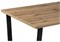 Стол Лота Лофт 140х80х75 25 мм дуб вотан / матовый черный 489611-mwdvl