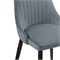 Стул на металлокаркасе Kora gray / black - комплект из 4 шт 15097-mwdvl