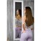 Зеркало настенное BeautyStyle 9 белый 138 см х 35 см 4610151416122-msMBLK