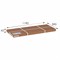 Зеркало напольное BeautyStyle 1 серый графит 130 см х 35 см 4630216190750-msMBLK