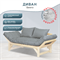 Диван Бинго ткань браво grey, каркас лак 4630216192884-msMBLK