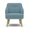 Кресло Комфорт 5 ткань катания дасти blue, каркас лак 4630216192907-msMBLK