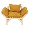 Кресло Бинго ткань savana plus yellow, каркас лак 4630216193058-msMBLK