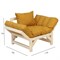 Кресло Бинго ткань savana plus yellow, каркас лак 4630216193058-msMBLK
