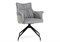 Стул на металлокаркасе Kaser 360 крутящийся grey / black - комплект из 2 шт 15841-mwdvl