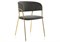 Стул на металлокаркасе Kamelia dark blue / gold - комплект из 4 шт 15320-mwdvl