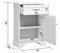 Тумба Кентаки KOM1D1S/P белый BRW00009800-blBRWl