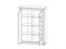 Шкаф с витриной Мальта REG1W1D с подсветкой BRW70002600-blBRWl