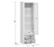 Витрина Коен REG1W2S ясень снежный BRW70002216-blBRWl
