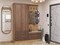 Прихожая  Стиль-03, каркас ЛДСП  Дуб Вотан, фасад МДФ  Brown Dreamline,  2110*1600*380 sppr5VVTtoAR77470